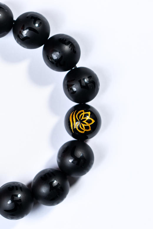 黑曜石真言手串 商品图2