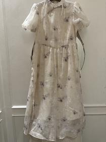 【门店同款】ENJOY夏季国风盘扣碎花连衣裙 157303595