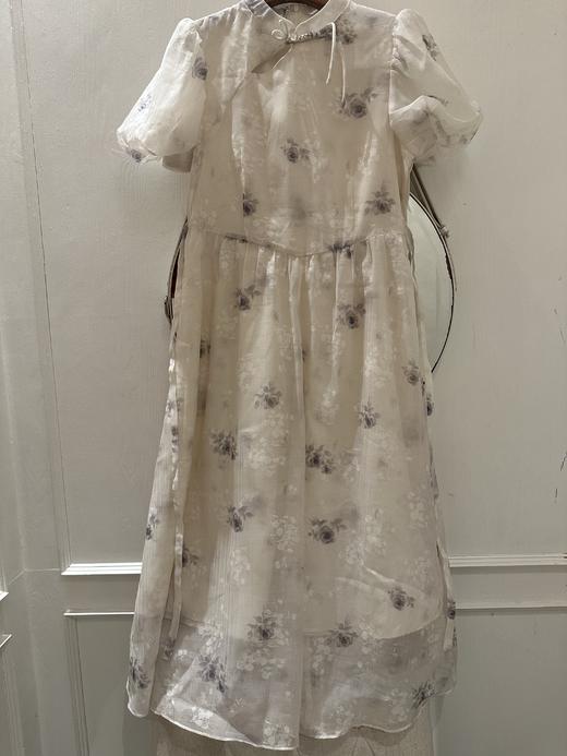 【门店同款】ENJOY夏季国风盘扣碎花连衣裙 157303595 商品图0