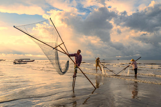 【广西】（开渔节）五彩涠洲岛•防城港•高跷捕鱼•京族虾灯7天 商品图7