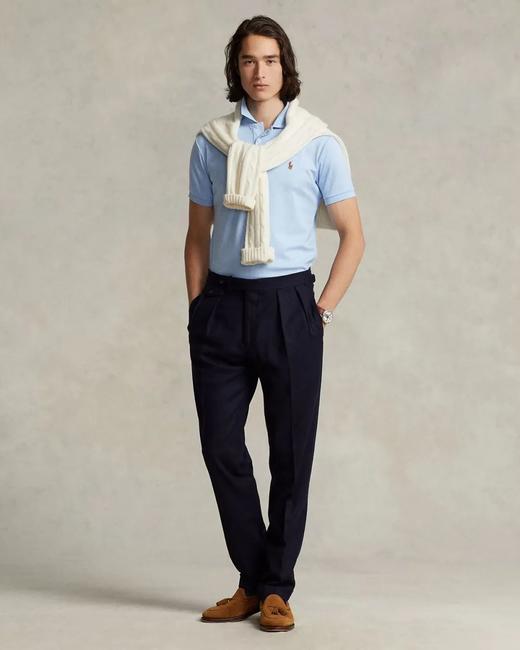 拉夫男女同款 经典修身网眼短袖Polo衫 商品图5