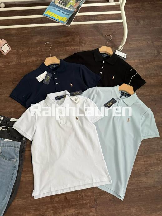 拉夫男女同款 经典修身网眼短袖Polo衫 商品图6