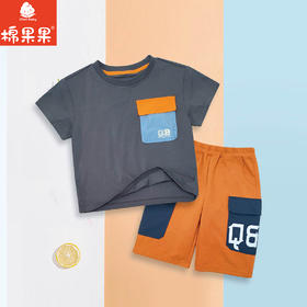 棉果果夏季商场专柜同款男童短袖T恤M212140225348
