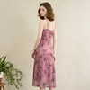 【复古油画】法式浪漫晕染印花吊带裙女夏季收腰连衣裙V0050701 商品缩略图4
