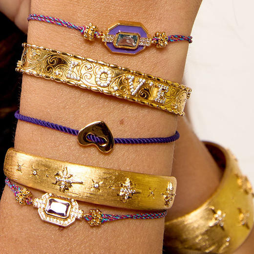 订购8周到｜MYA-BAY-CORAZON-紫红色 心形 手链［比利时设计师］ 商品图1