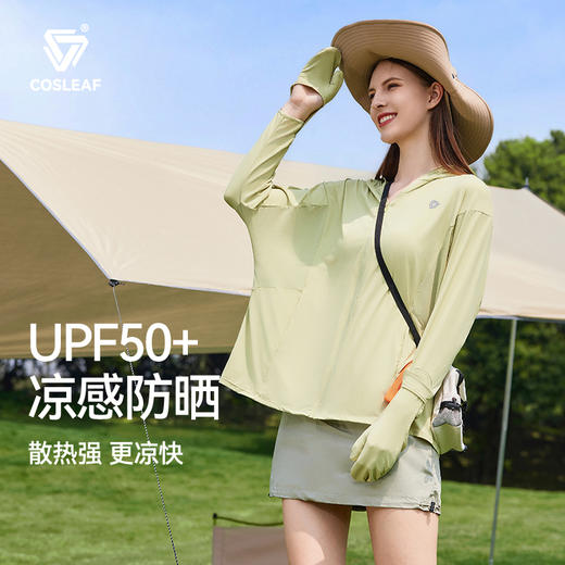 【指套防晒】科里芙冰感防晒速干冰丝遮阳防紫外线连帽 商品图2