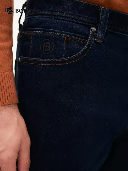 【咖啡碳】波顿男士秋冬直筒牛仔裤｜加厚保暖 经典百搭 通勤休闲长裤ME835322 商品图3