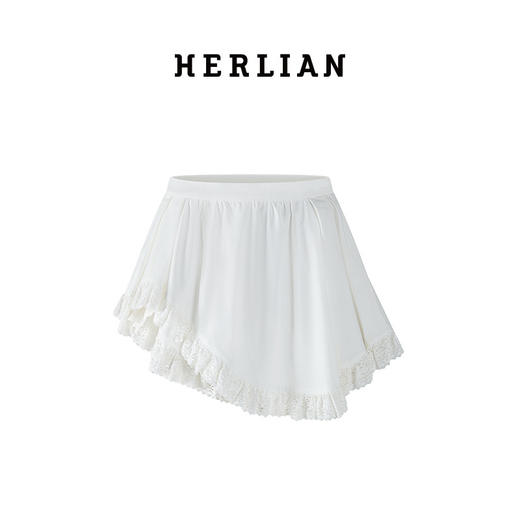 Herlian2025年夏季新品女士半裙不规则下摆蛋糕半身裙 商品图4