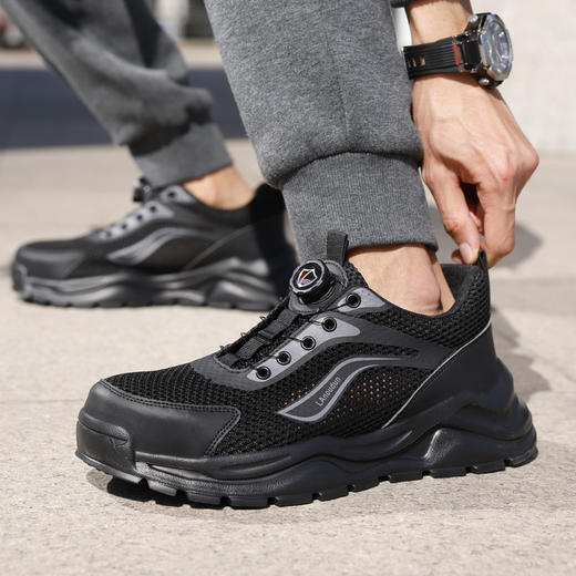 蓝鸥盾夏季款劳保鞋男防砸防刺安全鞋钢包头工作鞋轻便透气 商品图11