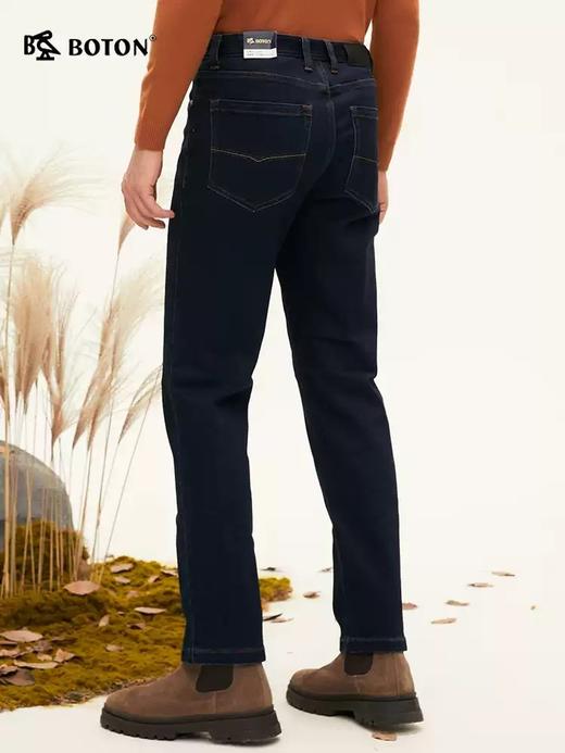 【咖啡碳】波顿男士秋冬直筒牛仔裤｜加厚保暖 经典百搭 通勤休闲长裤ME835322 商品图2