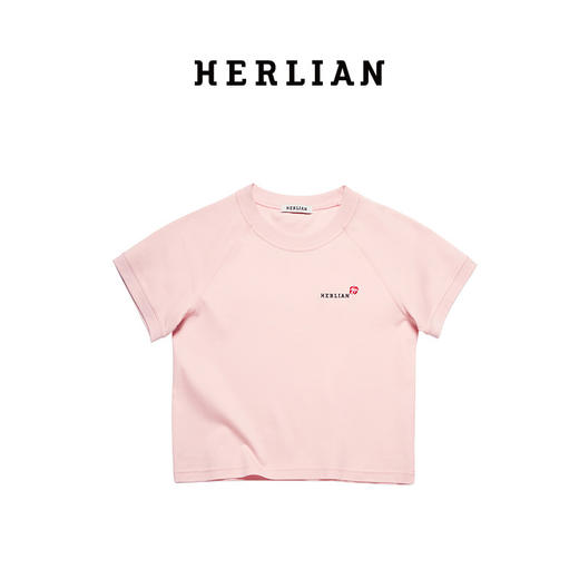 Herlian2025年夏季字母logo设计短袖T恤 商品图4