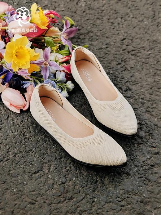 PANSY日本王妃鞋透气软底尖头飞织女鞋---4235 商品图4