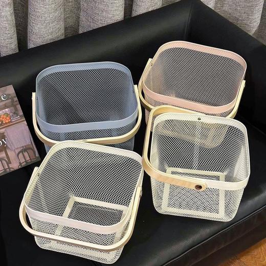 【买一送一】SWEET&COCO 高颜值收纳筐 木质垮篮设计，收纳空间大，圆滑边角防磕碰；收纳神器，饰品、发绳、化妆品、蔬菜、生活用品等都可收纳，简约好看；结实耐用，自由叠加，承重性好； 商品图0