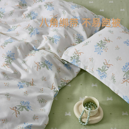 利路米特惠款全棉印花四件套 四季可用芊芊花语 商品图2