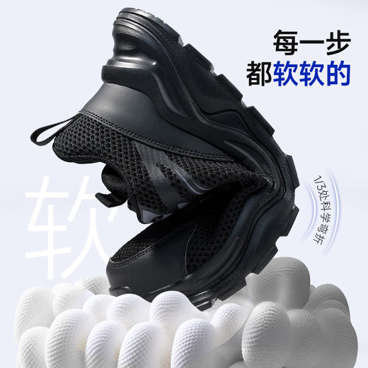 蓝鸥盾夏季款劳保鞋男防砸防刺安全鞋钢包头工作鞋轻便透气 商品图6