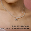 A.n.Z/回予 花契爱心双层项链双层挂链 商品缩略图3
