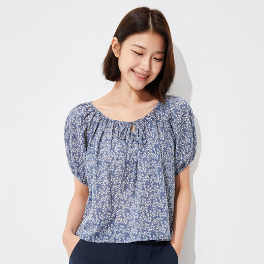 【衬衫】复古法式碎花娃娃衫 1P2221303 商品图4