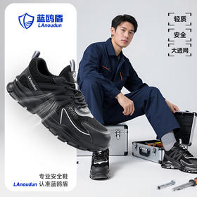 蓝鸥盾夏季款劳保鞋男防砸防刺安全鞋钢包头工作鞋轻便透气