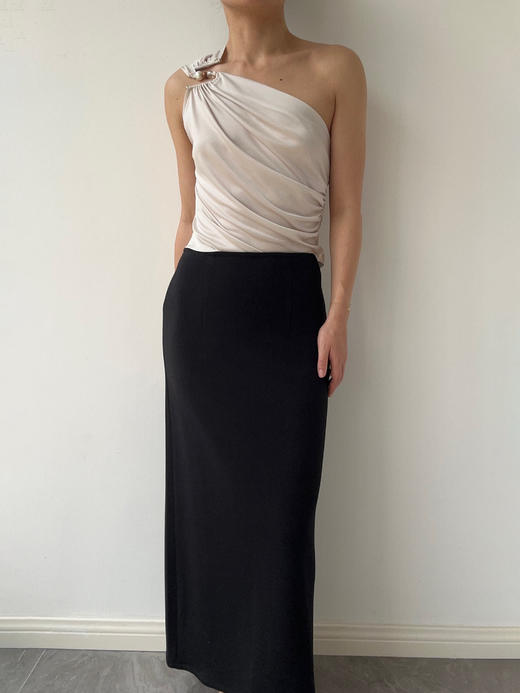 SIJIA｜斜肩金属扣上衣 [ 米白SS2548  ] 商品图7