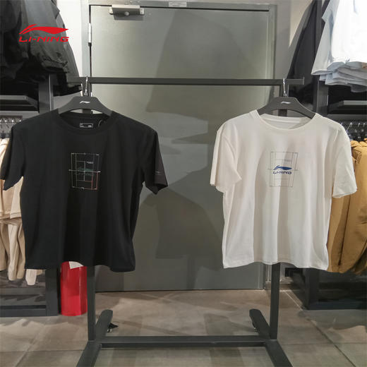 李宁短袖文化衫2025夏季新款运动潮流系列舒适凉感运动T恤AHSV341 商品图0