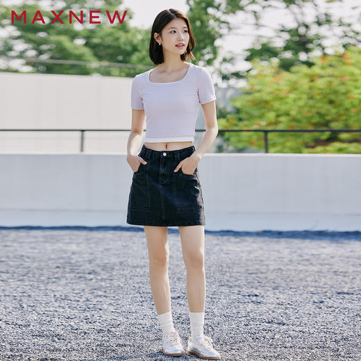 【T恤】方领短袖T恤 1P2221231 商品图2