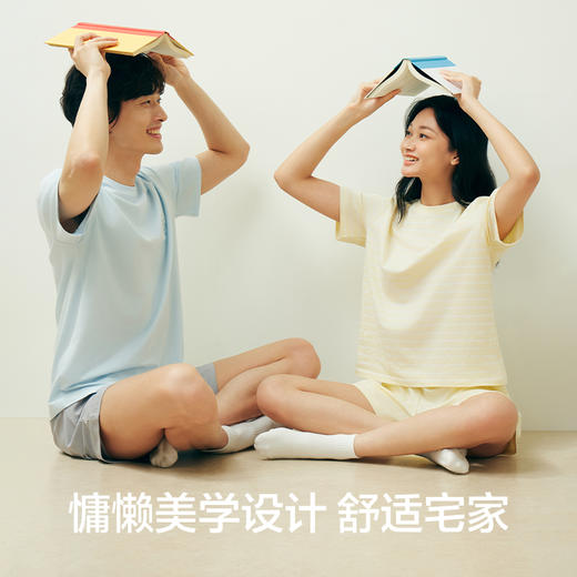 【新品上新】有棵树夏季纯棉防螨情侣家居服套装-S1061 商品图3