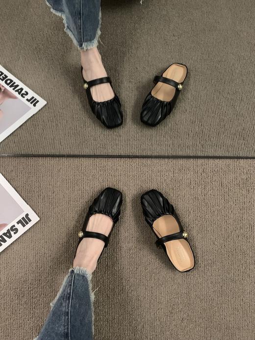 【YW】无忧购韩版复古小香风芭蕾玛丽珍软底单鞋3377(截单后7天发货) 商品图4