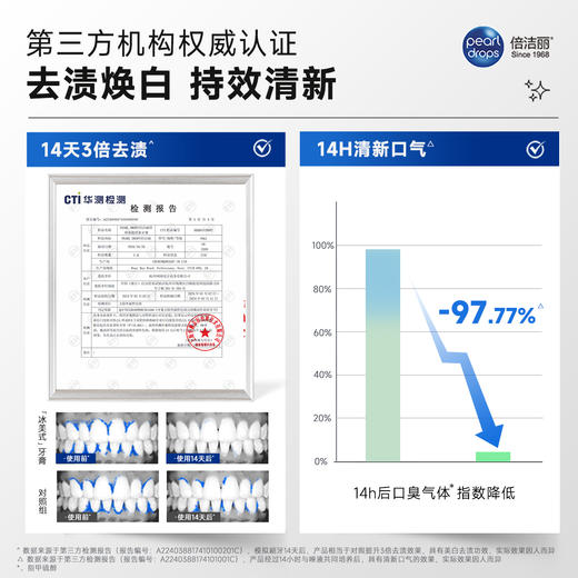 英国倍洁丽抛光亮白牙膏温和去黄去烟渍牙膏深层清洁组合装T 商品图4