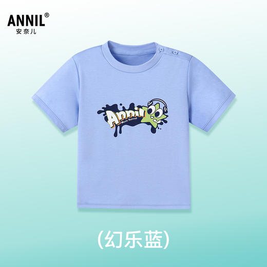 【实体店同款】男童萌趣星星印花全棉T恤夏季新款安奈儿童装XB421676 商品图1