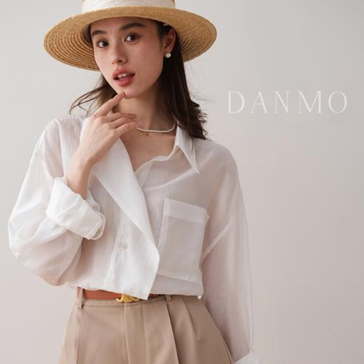 DANMO旦茉 莱赛尔凉感面膜衣 百搭舒适 慵懒风衬衫 5色可选 商品图4