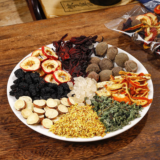 【夏日炎炎，来碗酸梅汤吧~】酸梅汤原料包 真材实料 老北京酸梅汤 夏季自煮乌梅茶 水果茶酸梅汤-QQ 商品图0