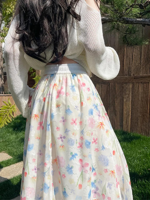 <曾小咸推荐> 彩色花苞半裙 日常139/件 活动价89.99/件！！ 商品图5