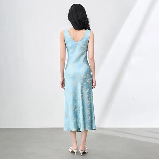 【高货wl】全新升级【铂金会员321/天猫429/差价108】(00955) 洛诗琳提花人丝缎面吊带裙法式气质典雅顺滑垂感背心裙 商品图1
