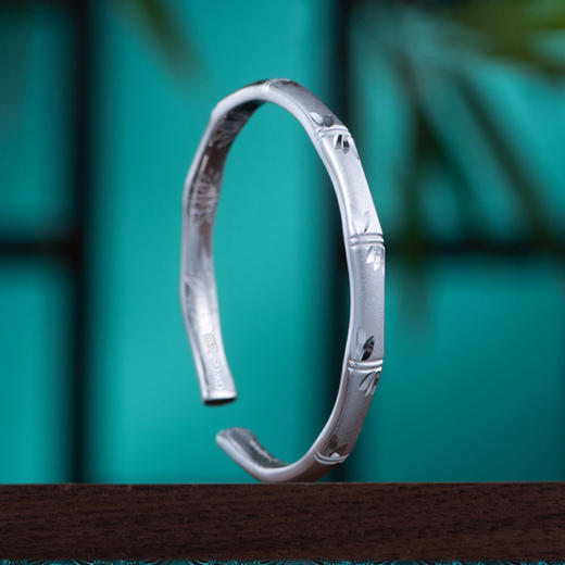 知竹银手镯 商品图3