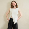 【舒适棉麻面料】设计感不规则剪裁搭片马甲女夏季上衣V1150686 商品缩略图4