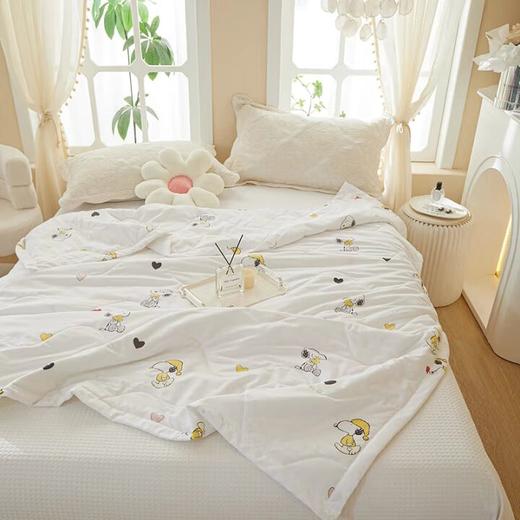 史努比艾草夏凉被150*200被单夏季亲肤可爱凉感单人学生透气  XHR 商品图2