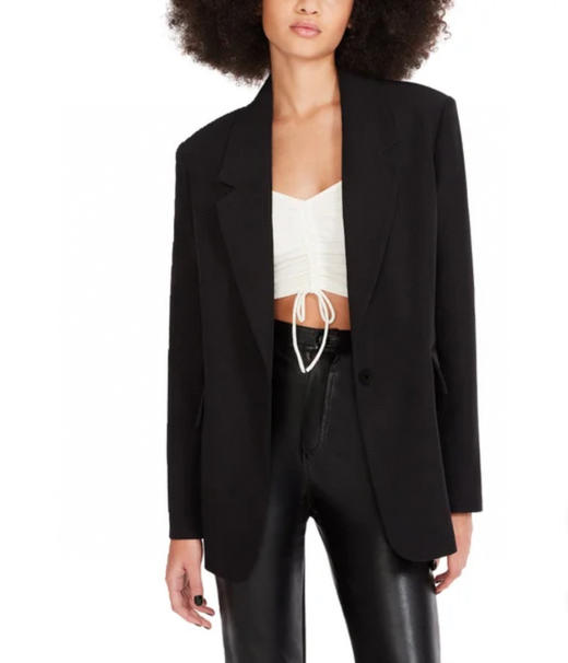 打折了📣很划算！灰色S码起，黑色XS码起都还有货！特价只要275元🉐Steve Madden女士休闲西装，新款女士西装休闲爆款~百搭小西装外套 商品图5