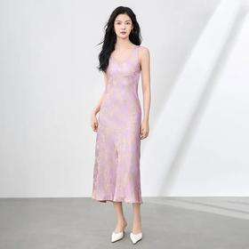 【高货wl】全新升级【铂金会员321/天猫429/差价108】(00955) 洛诗琳提花人丝缎面吊带裙法式气质典雅顺滑垂感背心裙