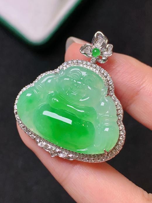 佛公翡翠吊坠 商品图2