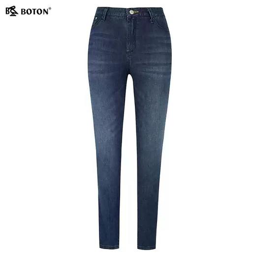 波顿女士夏季薄款高端牛仔裤新款中高腰显瘦直筒胶原蛋白裤子LE265122 商品图4