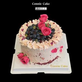 蓝莓 鲜花（玫红色） 爆款 女士蛋糕