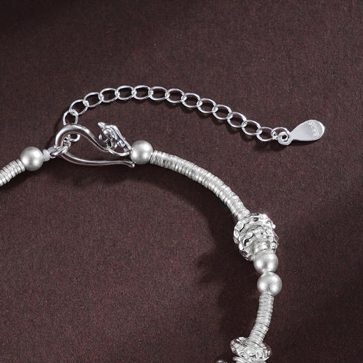 子佩集S925银【福灵妙韵】手链【SL00996】纯银钱串腰缠万贯盘缠盘缠2504 商品图5