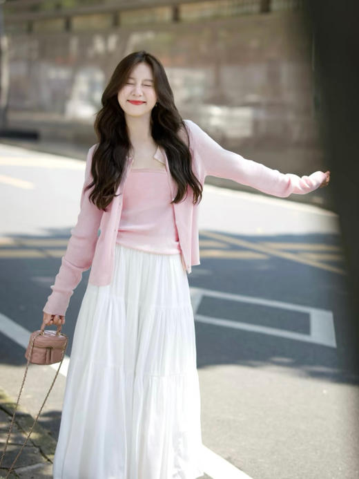 【百图lulu定制】【白茶半裙】高腰显瘦A字 清新白裙 不易皱 小个子常规版可选 商品图4