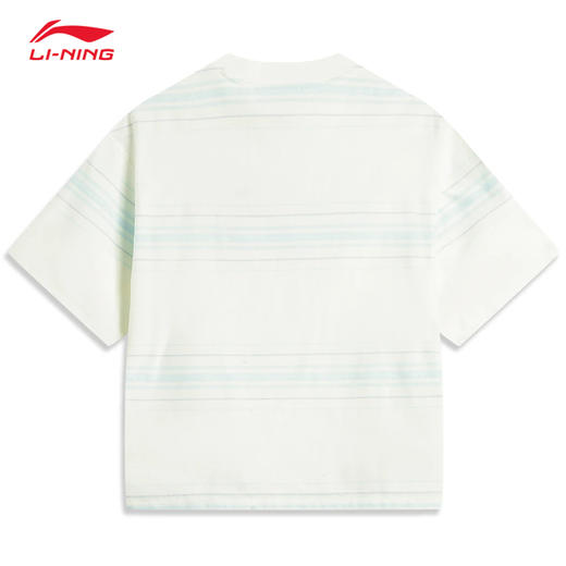 李宁运动潮流系列女子宽松短袖文化衫AHSV650 商品图1