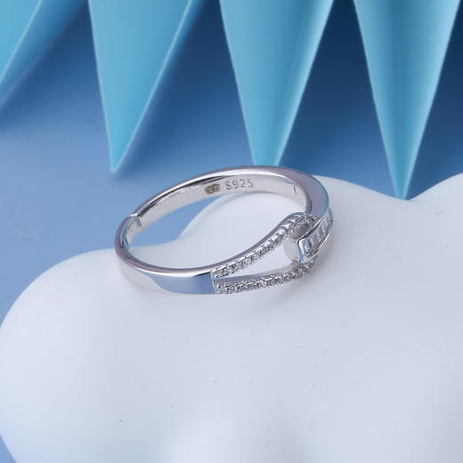 【宏艺珠宝】幻海星澜·银s925戒指 商品图2