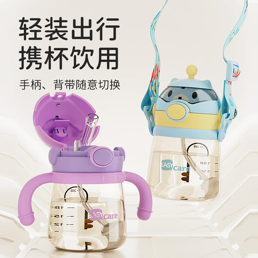 【学喝水，一吸就会】伊斯卡尔儿童吸管杯 宝宝学饮水杯 直饮水 喝水 喝奶 杯子 一到两岁以上 商品图4