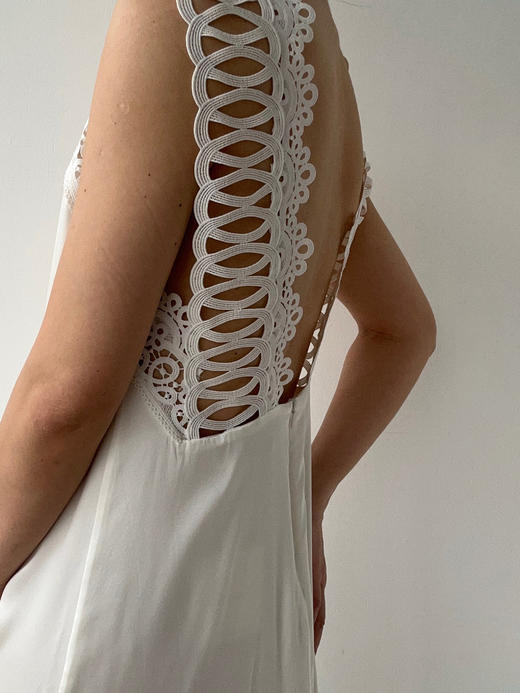 Viktoria Chan | AW23032 Amalia silk dress [ 真丝连衣裙 白 / 黑 ] 商品图11