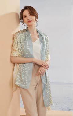 真丝防晒长巾-沧澜 商品图2