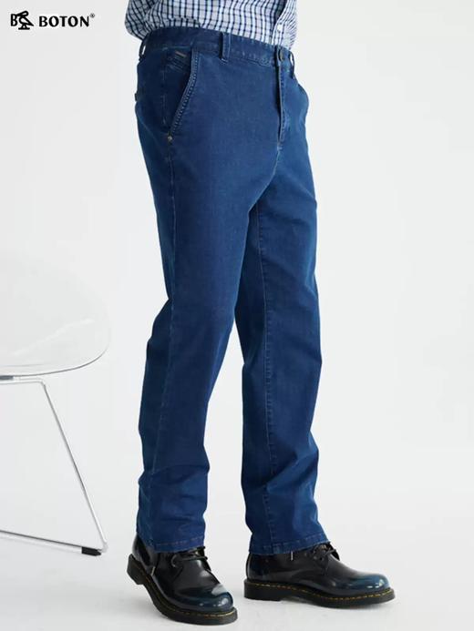 【冬暖夏凉弹力】波顿男士春夏季合身直筒透气百搭 牛仔长裤ME802322 商品图1