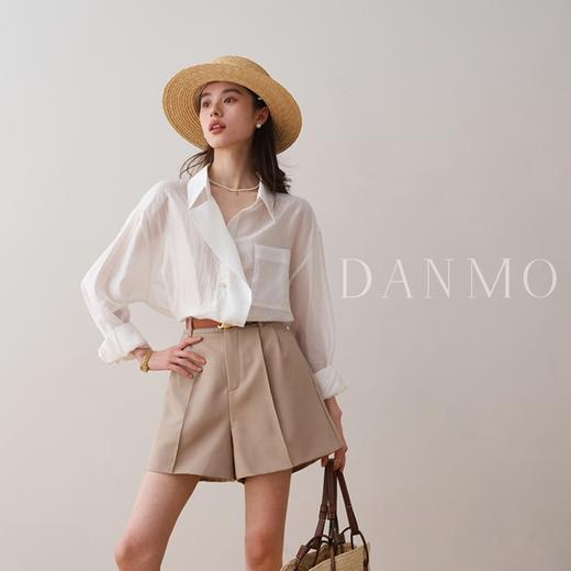 DANMO旦茉 莱赛尔凉感面膜衣 百搭舒适 慵懒风衬衫 5色可选 商品图8